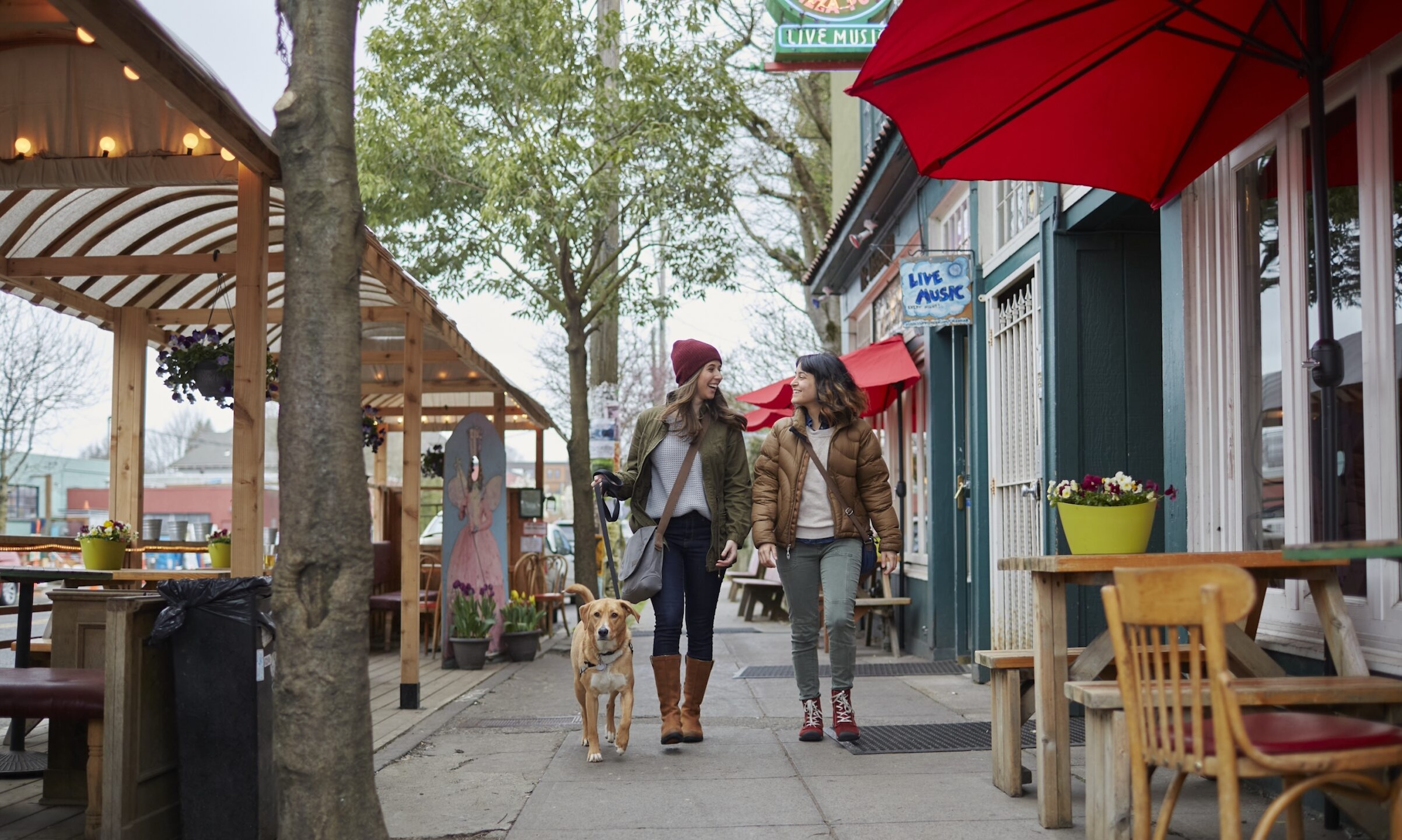 Friends enjoy shopping and more on Mississippi Ave